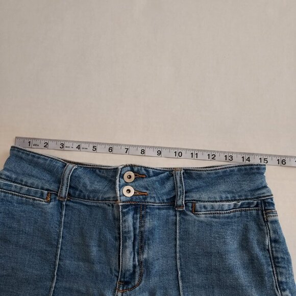 Anthropologie Pilco Hi Rise Pintucked Denim Shorts Size 29 - Picture 6 of 12
